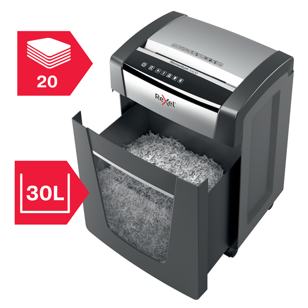 Distruggidocumenti Momentum X420 - a frammenti - 30L - Rexel
