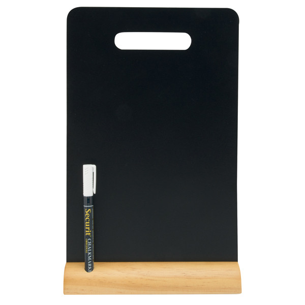 Lavagna da tavolo Silhouette - con maniglia - 33,5 x 21 cm - Securit