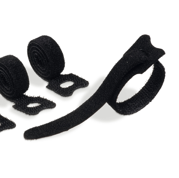 Fascette fermacavi cavoline Grip TIE - 20 x 1 cm - nero - durable - conf. 5 pezzi