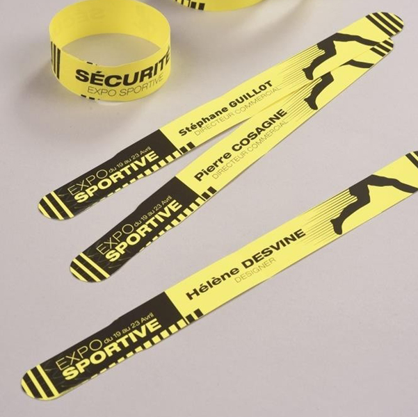 Braccialetti identificativi stampabili - giallo - 5 fogli - 10 et/fg - A4 - Avery