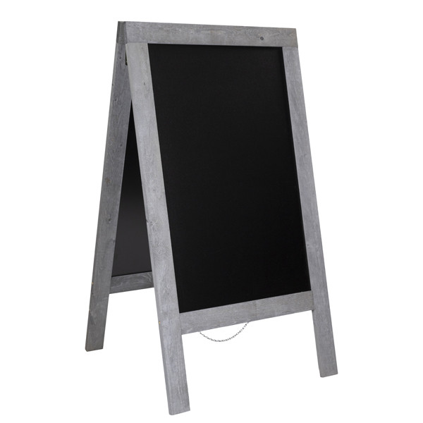 Lavagna Sandwich Nature - 131 x 72,7 x 72 cm - legno grigio - Securit