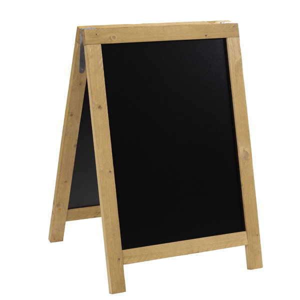 Lavagna Sandwich Nature - 85 x 54,5 x 44 cm - legno naturale - Securit