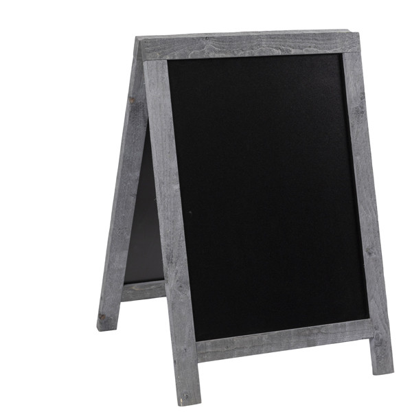 Lavagna Sandwich Nature - 85 x 54,5 x 44 cm - legno grigio - Securit