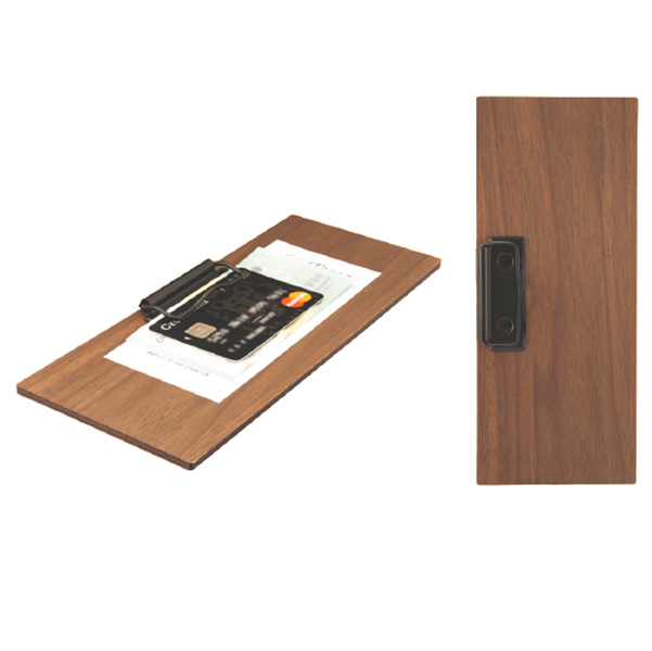 Portaconto - con fermaglio - legno - 24x10 cm - Securit