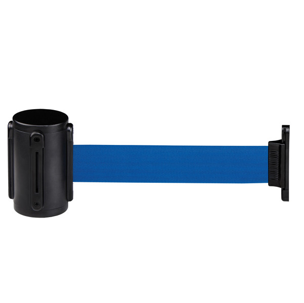 Segnapercorso murale Alfa Mural - nero - diametro 6 cm - con nastro blu da 200 cm - Medial