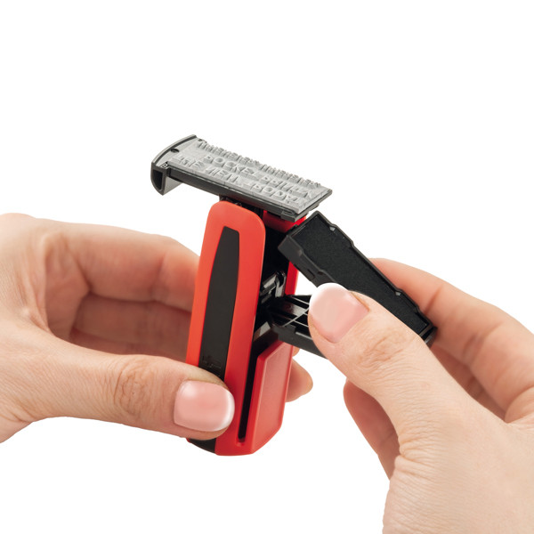 Timbro tascabile Pocket Printy 9512 - personalizzabile - 47 x 18 mm - 5 righe - autoinchiostrante - Trodat