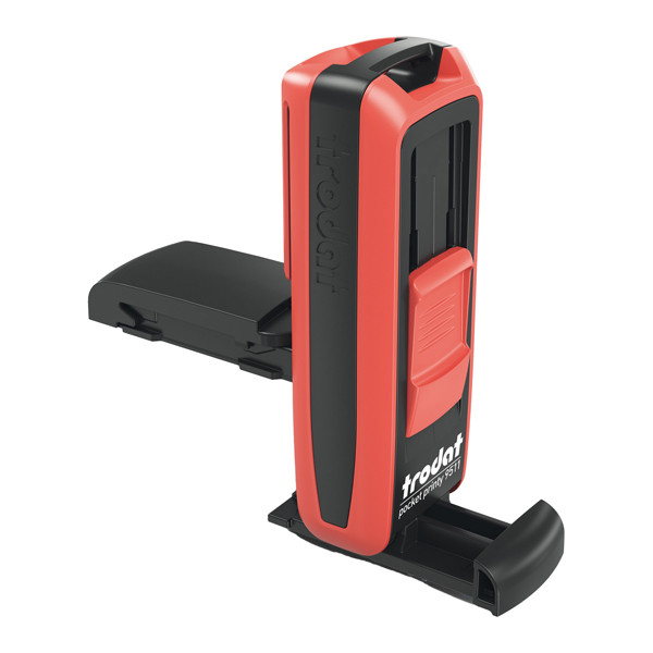 Timbro tascabile Pocket Printy 9512 - personalizzabile - 47 x 18 mm - 5 righe - autoinchiostrante - Trodat