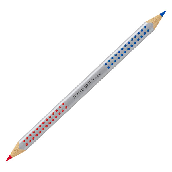 Matita bicolore triangolare Jumbo Grip 1109-10 - rosso/blu - Faber-Castell