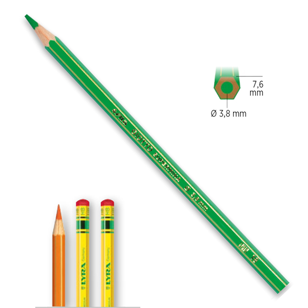 Pastello Supermina - mina 3,8 mm - con 2 matite HB / 2B - Giotto