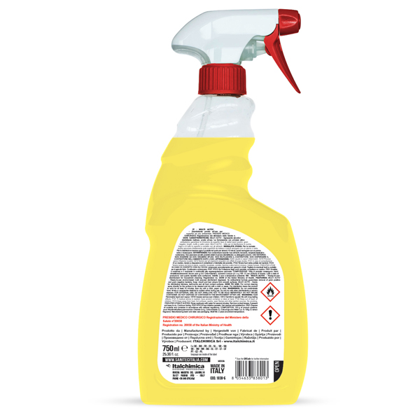 Sgrassatore disinfettante Multi Activ Limone - 750 ml - Sanitec