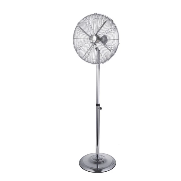 Ventilatore Cromo da terra - 3 velocit&agrave; - 60 W - pala diametro 45 cm - 45 x 45 x 170 cm - metallo cromato - CFG