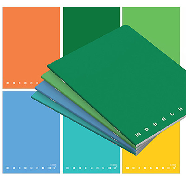 Maxiquaderno Monocromo Green Pigna - A4 - 5 mm - 42 fogli - 80 gr - Pigna