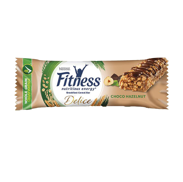 Barretta fitness al cioccolato al latte gusto nocciola - monoporzione da 22,5 gr - NestlE'