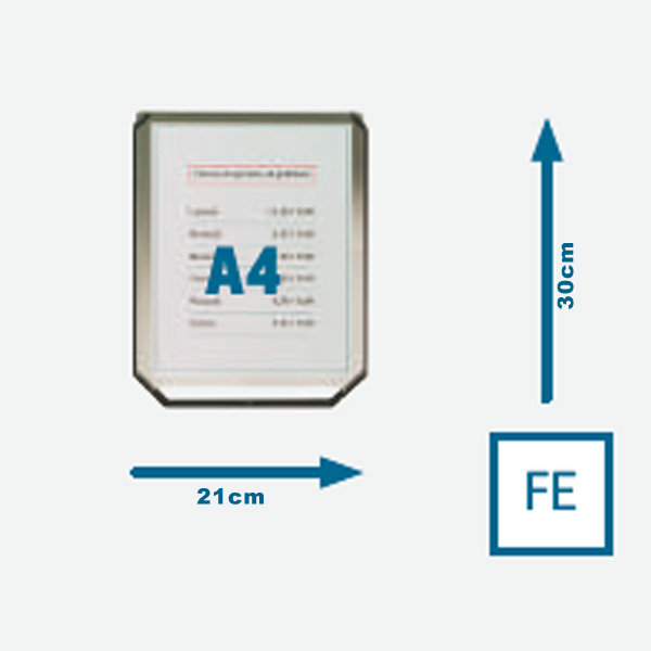 Display verticale A4 per colonnine 600 G - Stilcasa