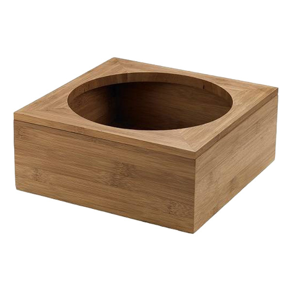 Supporto caraffa - in bamboo - 20x20x8 cm - colore naturale - Leone