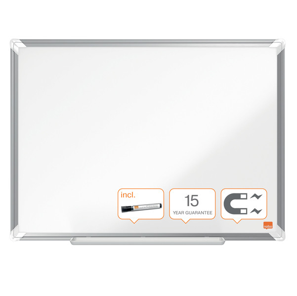 Lavagna bianca magnetica Premium Plus - 90 x 120 cm - Nobo