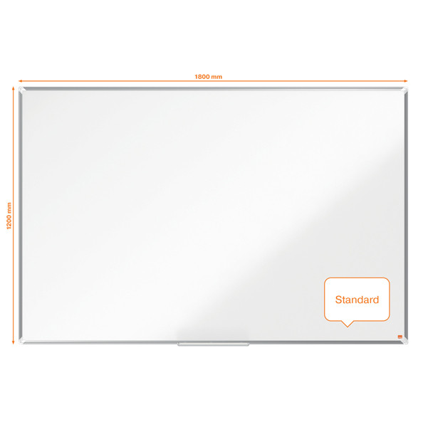 Lavagna bianca magnetica Premium Plus - 120 x 180 cm - Nobo