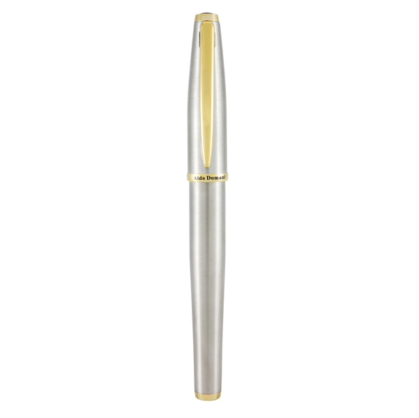 Penna roller Aldo Domani - punta M - fusto silver - Monteverde
