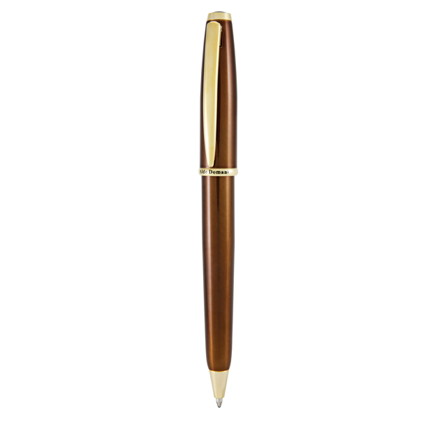 Penna sfera Aldo Domani - punta M - fusto tabacco - Monteverde