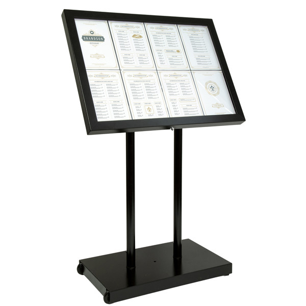 Espositore a LED per esterni - 8 x A4 - Securit