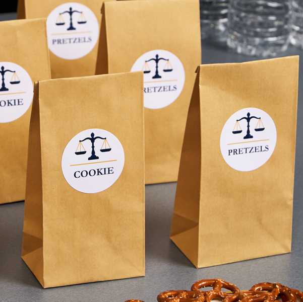 Etichette adesive L4850 - carta bianca - rimovibile - adatta per stampati laser/inkjet - D 51 mm - 15 etichette per foglio - Avery - conf. 25 fogli A4