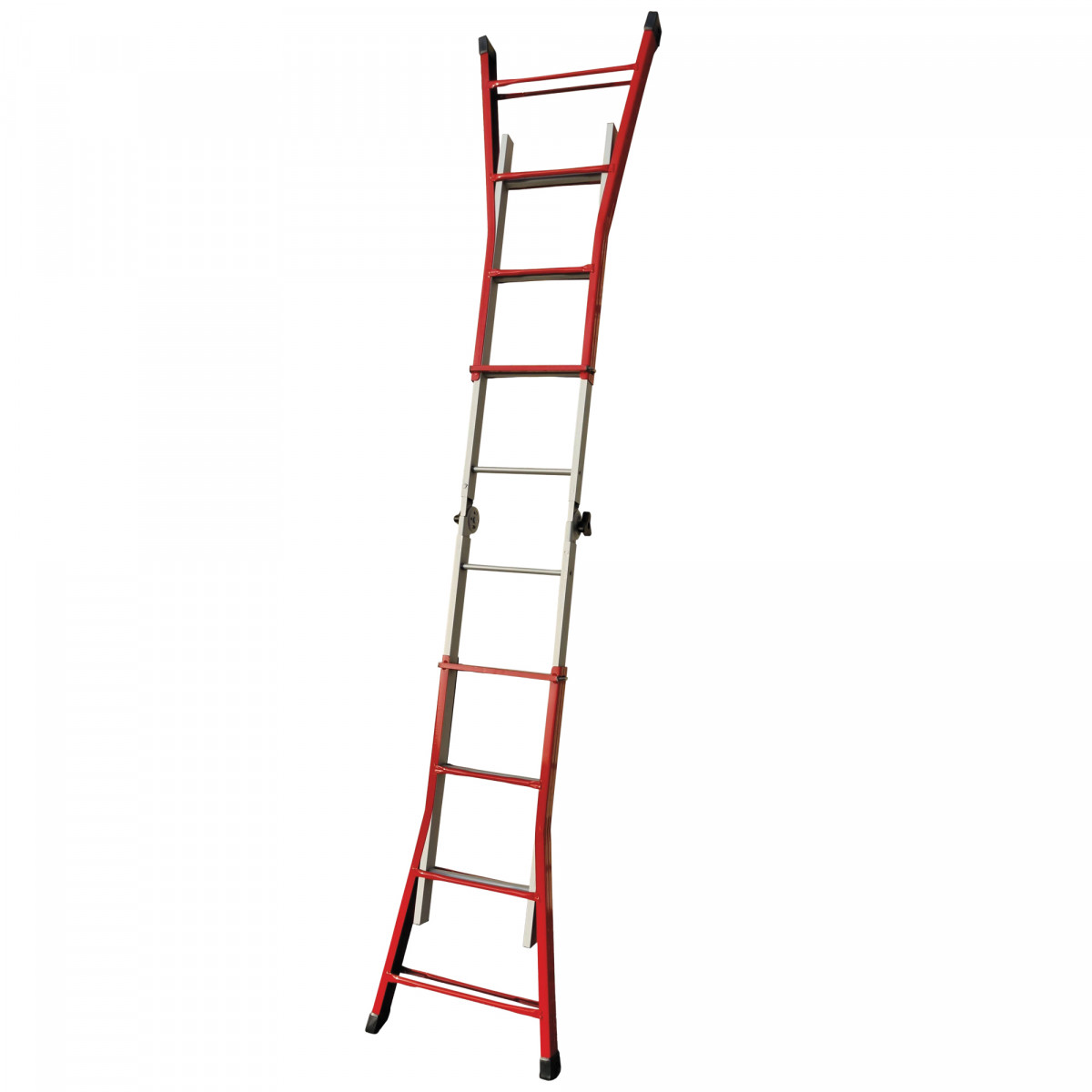 Scala telescopica Everest - 4+4 gradini - acciaio - X-Robust