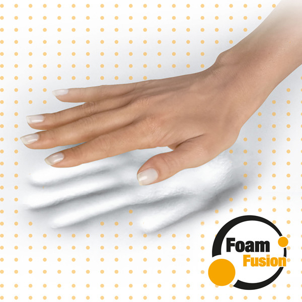 Poggiapolsi da tastiera in FoamFusion Microban PlusTouch - nero - Fellowes