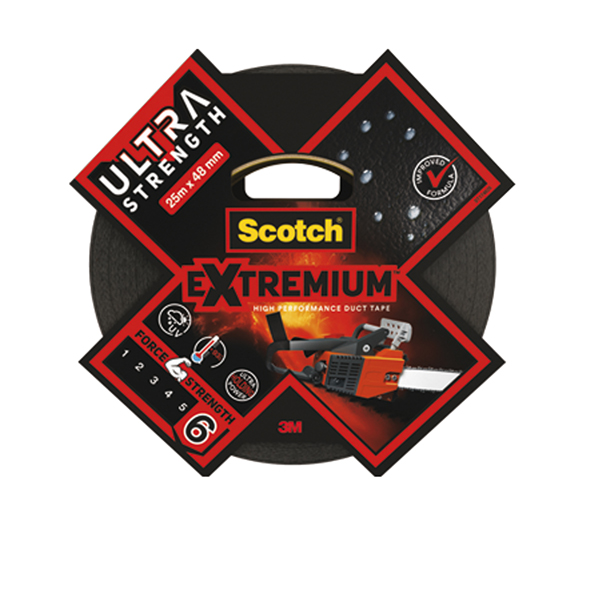 Nastro adesivo Extra resistenete - 4,8 cm x 25 m - nero - Scotch