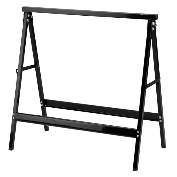 Cavalletto - 76 x 37 x 78 cm - 100 kg - acciaio verniciato - nero - X-Robust