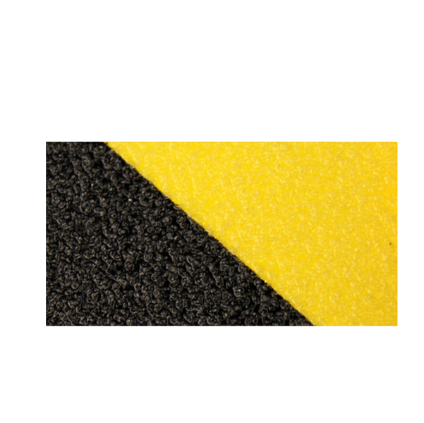 Striscia segnaletica da terra - giallo / nero - 610 x 150 mm - Tarifold