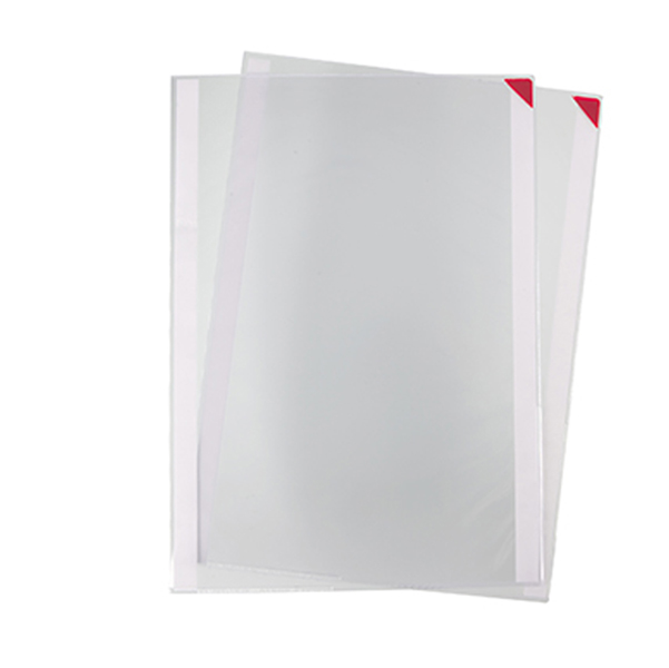 Tasche a L con retro adesivo - A3 - rosso - Tarifold - conf. 2 pezzi