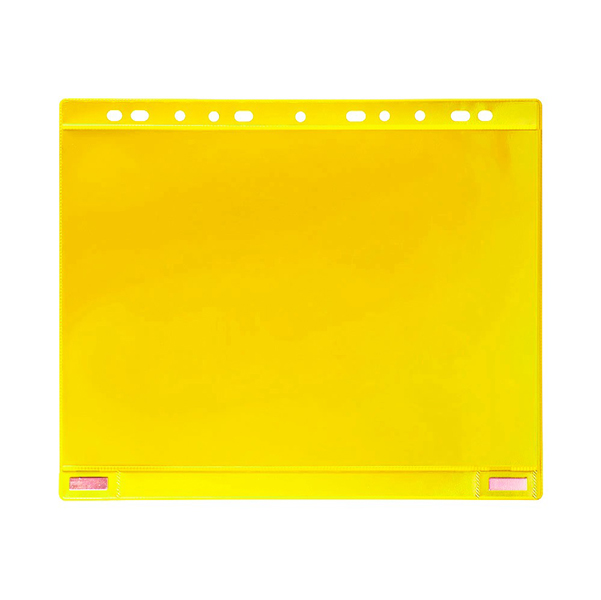 Buste forate per supporti magnetici ad anelli - A4 - giallo - Tarifold - conf. 5 pezzi