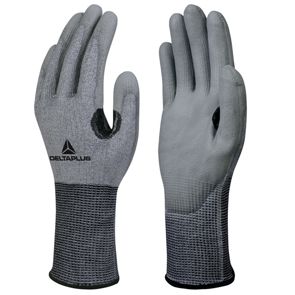 Guanti antitaglio Venicut F03 - maglia Xtrem Cut - palmo in poliuretano - taglia 09 - grigio - Deltaplus