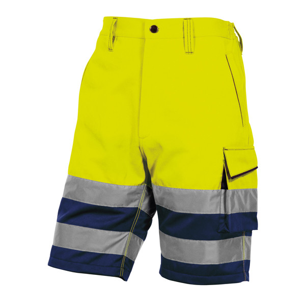 Bermuda da lavoro PHBE2 - alta visibilit&agrave; - panostyle - tg. XL - giallo fluo - Deltaplus