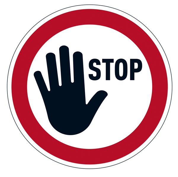 Pittogramma da pavimento rimovibile ''Stop'' - D 43 cm - Durable