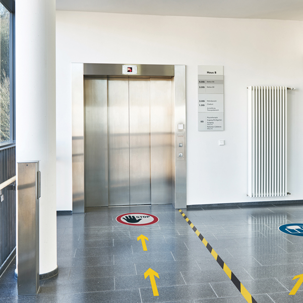 Pittogramma da pavimento rimovibile ''Stop'' - D 43 cm - Durable