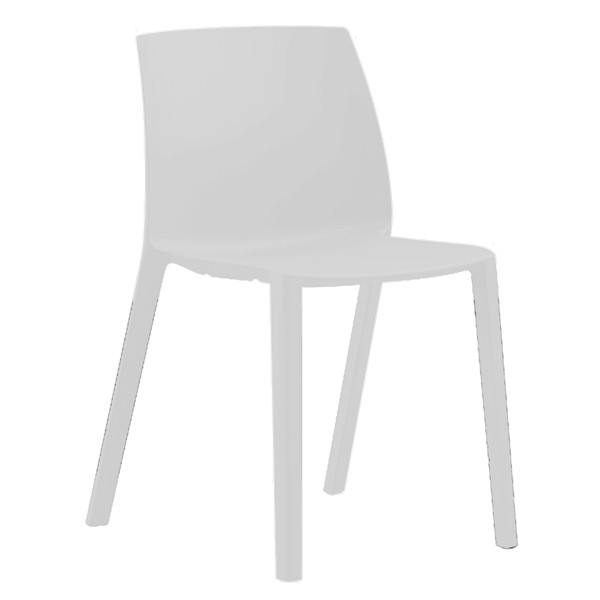 Seduta attesa Dora DOR - senza braccioli - bianco - Unisit