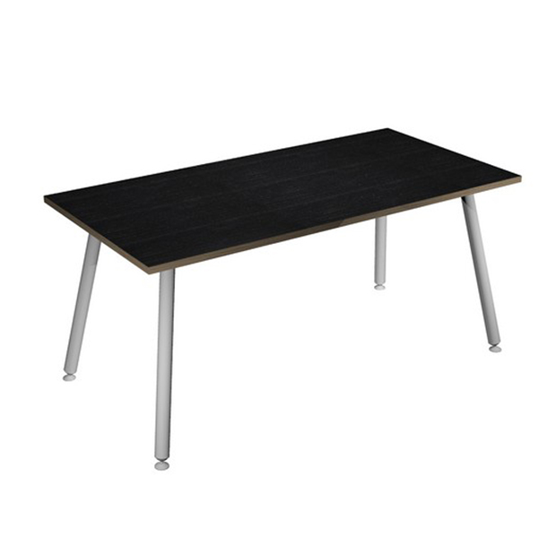 Scrivania Skinny Metal - 160 x 80 x H 74,4 cm - bianco / nero venato - Artexport