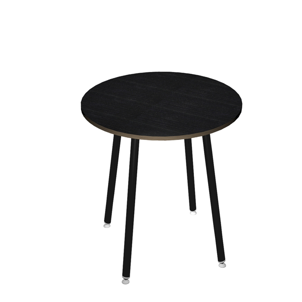 Tavolo alto tondo -  D 100 x H105 cm - nero / nero venato - Artexport