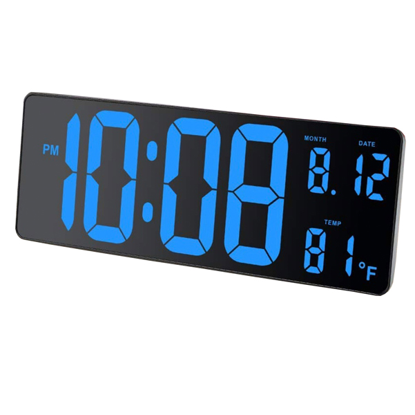 Orologio a LED HORDGTL - 37,5 x 13,5 cm Alba