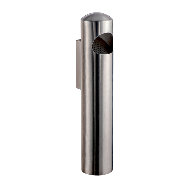 Posacenere murale Birkin - in acciaio inox satinato - Medial International