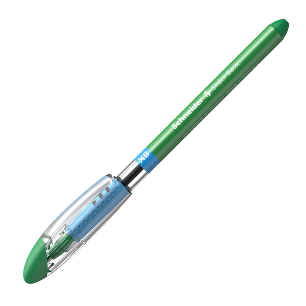 Penna a sfera Slider Basic - punta XB - verde - Schneider