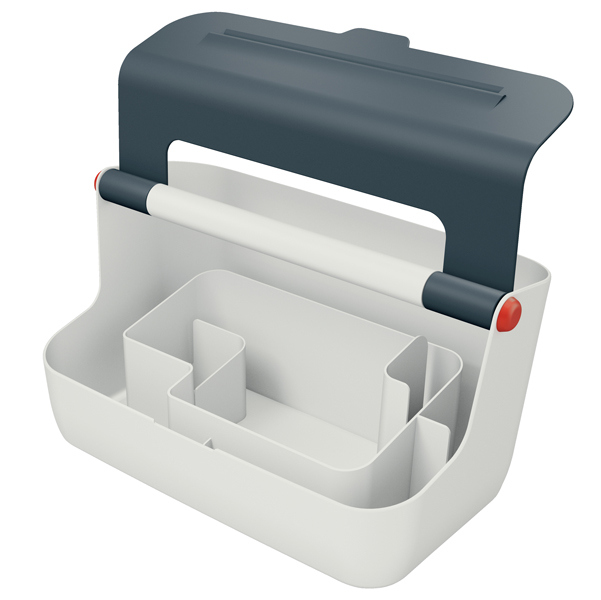 Cassetta portaoggetti con maniglia Cosy - grigio - Leitz