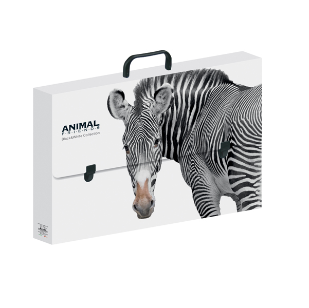 Valigetta polionda Animal Friends - 28 x 38 cm - dorso 5 cm - fantasie assortite - Ri.Plast