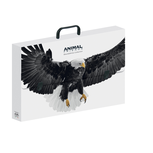 Valigetta polionda Animal Friends - 28 x 38 cm - dorso 5 cm - fantasie assortite - Ri.Plast