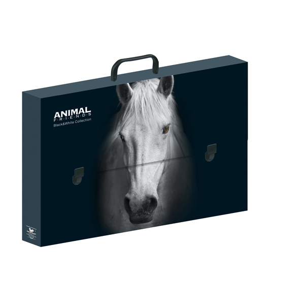 Valigetta polionda Animal Friends - 28 x 38 cm - dorso 5 cm - fantasie assortite - Ri.Plast