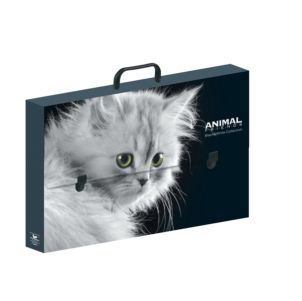 Valigetta polionda Animal Friends - 28 x 38 cm - dorso 5 cm - fantasie assortite - Ri.Plast