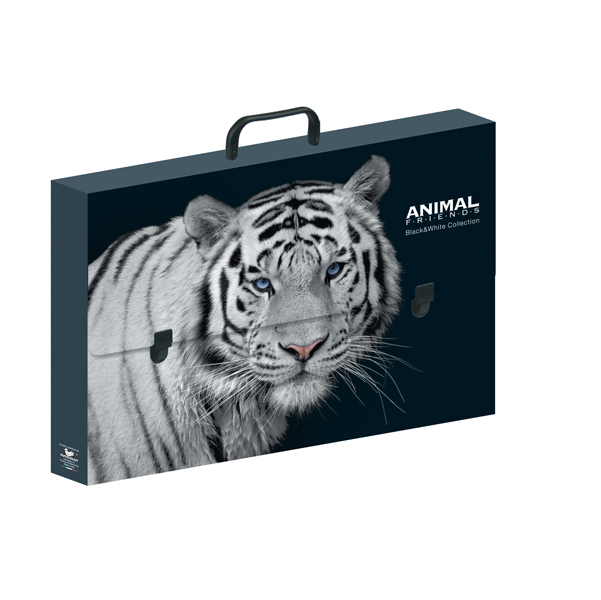 Valigetta polionda Animal Friends - 28 x 38 cm - dorso 5 cm - fantasie assortite - Ri.Plast