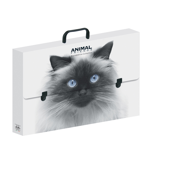 Valigetta polionda Animal Friends - 38 x 53 cm - dorso 5 cm - fantasie assortite - Ri.Plast