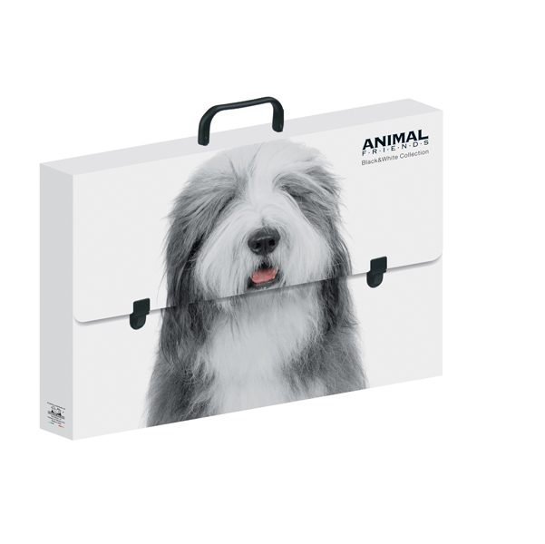 Valigetta polionda Animal Friends - 38 x 53 cm - dorso 5 cm - fantasie assortite - Ri.Plast